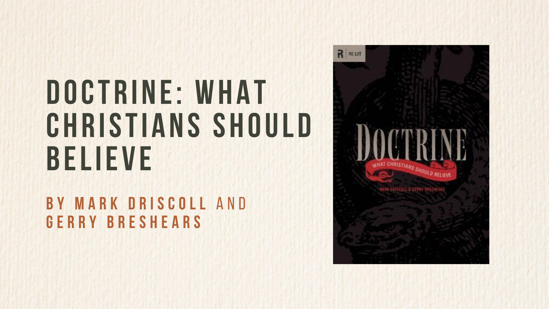 Doctrine: What Christians Should Believe