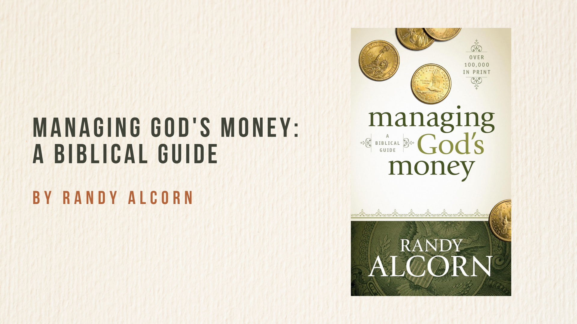 Managing God's Money: A Biblical Guide