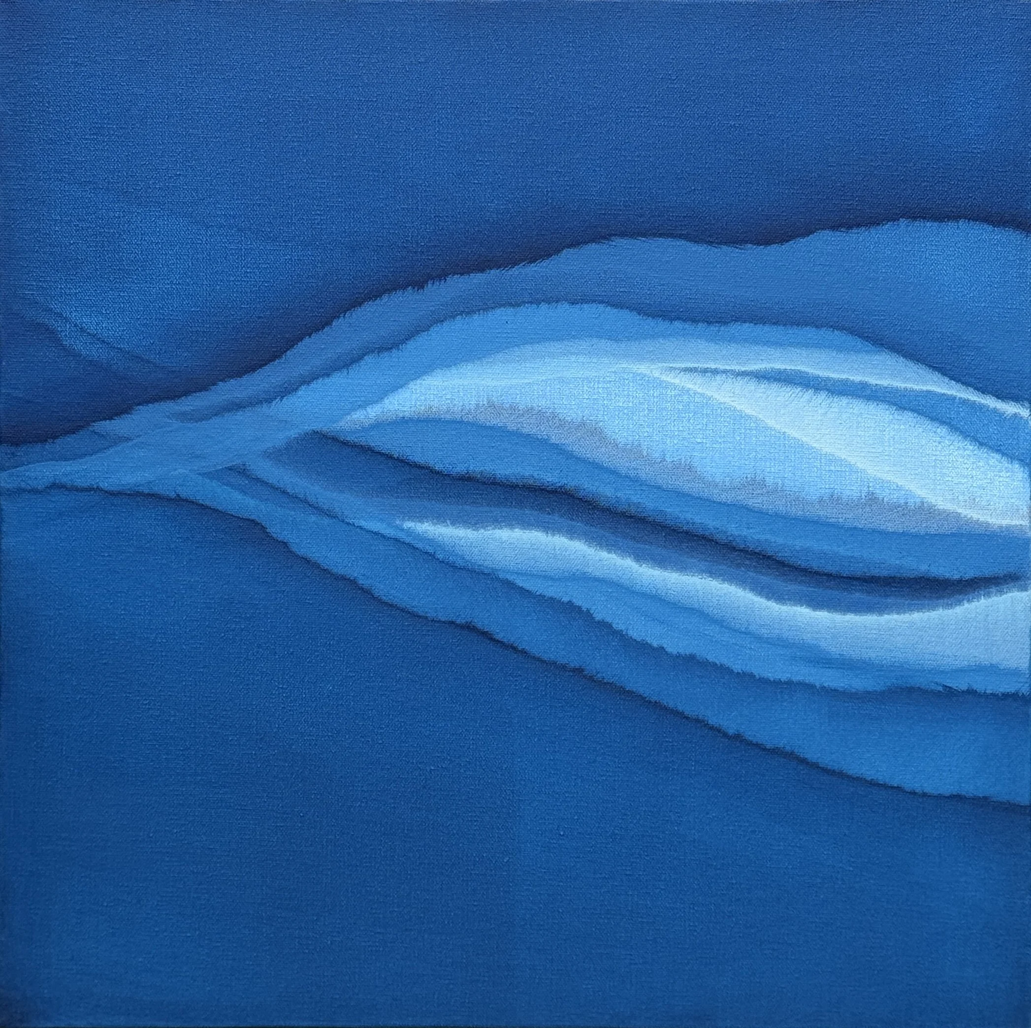 Breakwater I, diptych, 24" x 24"