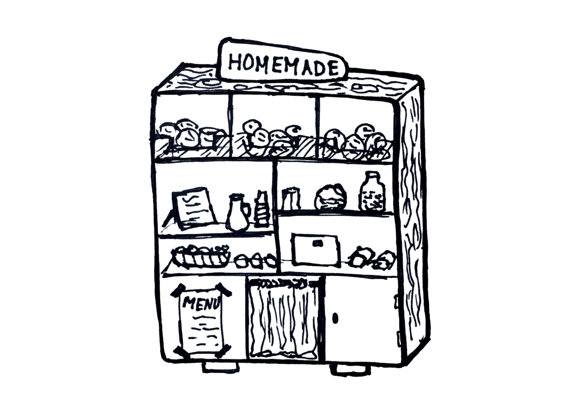 I Need Dessert Microbakery Pop-Up illustration