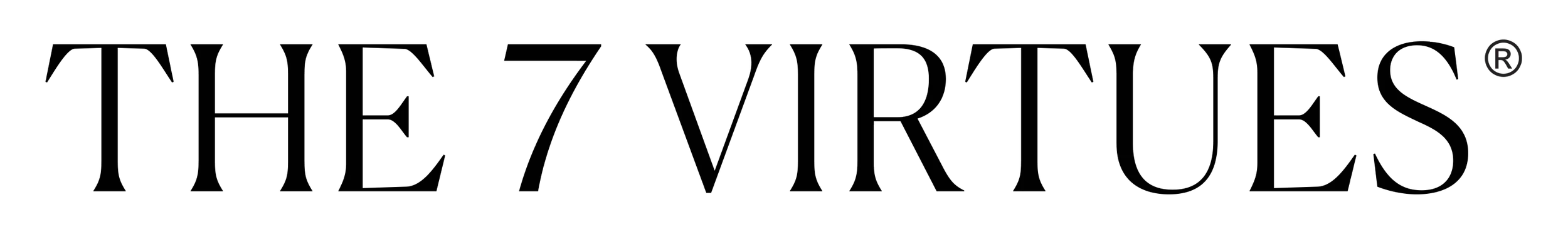 The 7 Virtues Logo on I Need Dessert Website