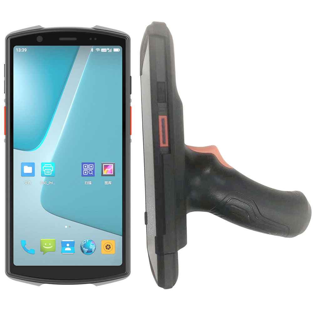 Håndterminal PDA Scanner 6.0 Android 13 - Inkl. Pistolgreb og Docking Station 2D