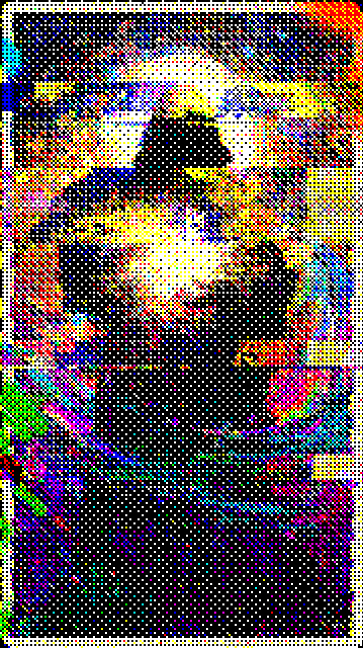 Shadow with colors fazing in and out