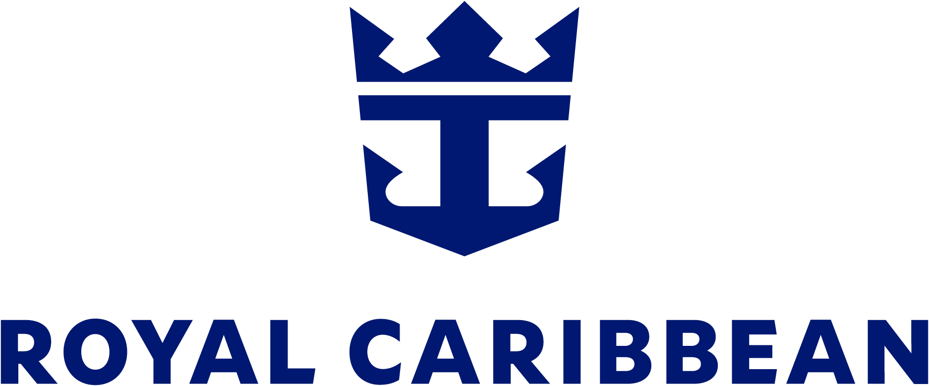Royal Caribbean logo featuring a stylized crown and a blue shield with the text 'Royal Caribbean' below.