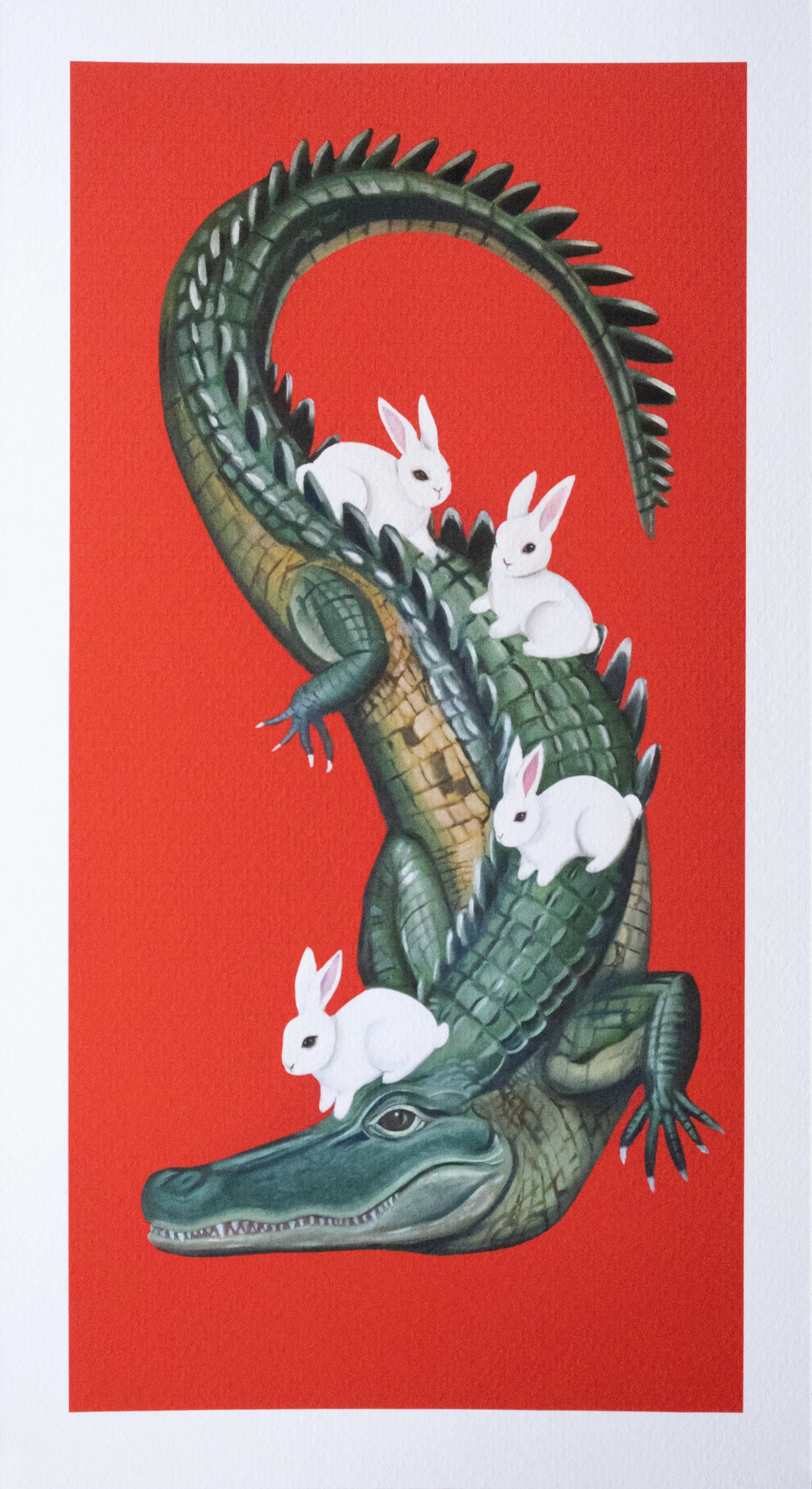 I don't want to be what they tell me I am | Alligator & Bunnies Fine Art Print