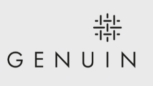 Genuine logo with a stylized geometric symbol above the word GENUIN.