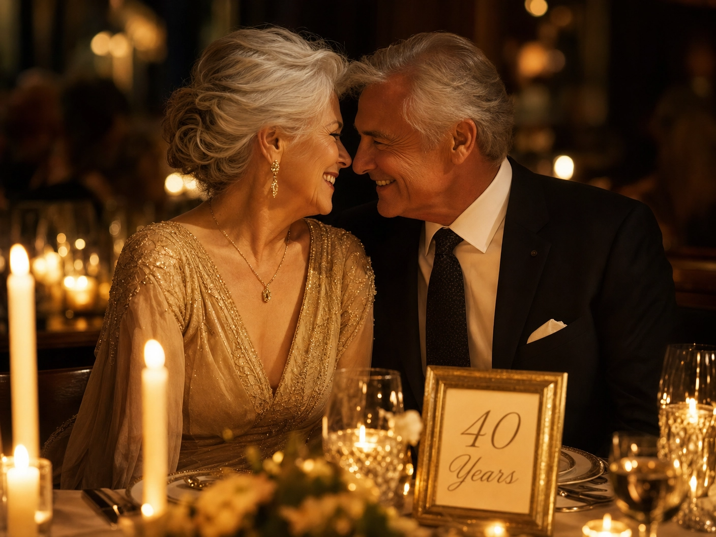 A patient celebrating 40 years of marriage