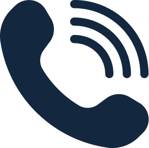 Icon of a phone with signal waves indicating a call or communication.