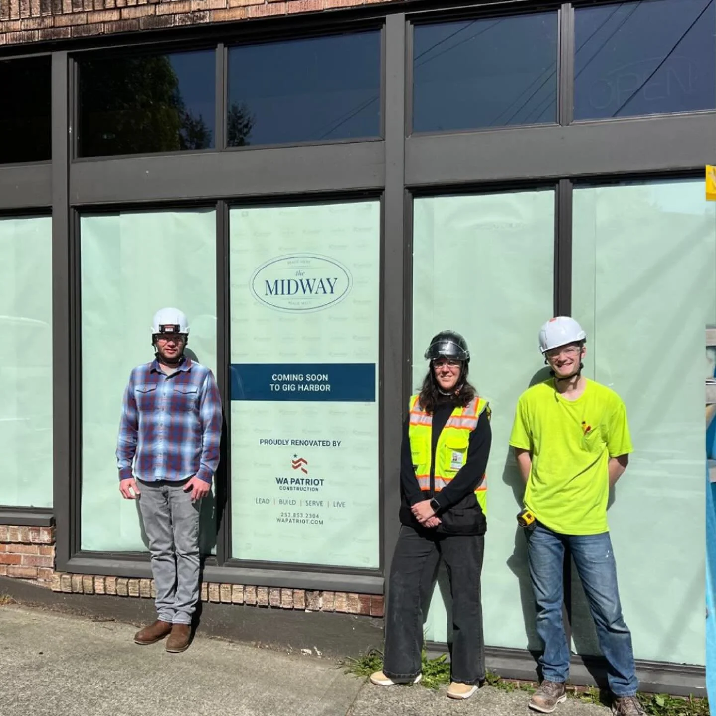The Midway wouldn&rsquo;t be coming together without the team at Washington Patriot Construction.

Zerah Florance, Jeff Elseth, and Skyler Martell have been bringing our vision to life. Their combined knowledge, professionalism, confidence, and care 
