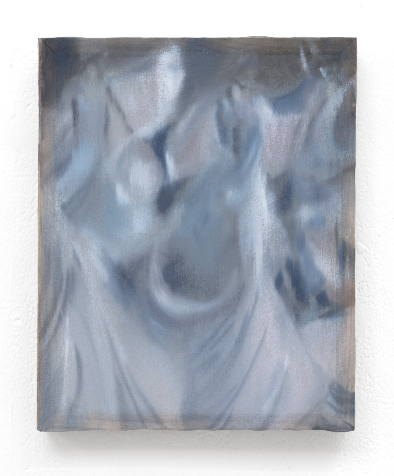 'Dance Study (2025)' Oil on Silk Organza with Custom Stretcher Bars, 25 x 20 cm