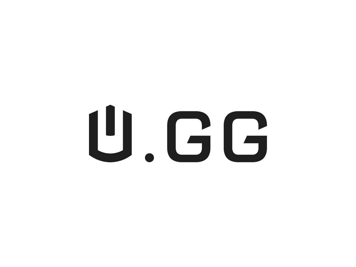 Text 'U.GG' in bold black letters on a white background.