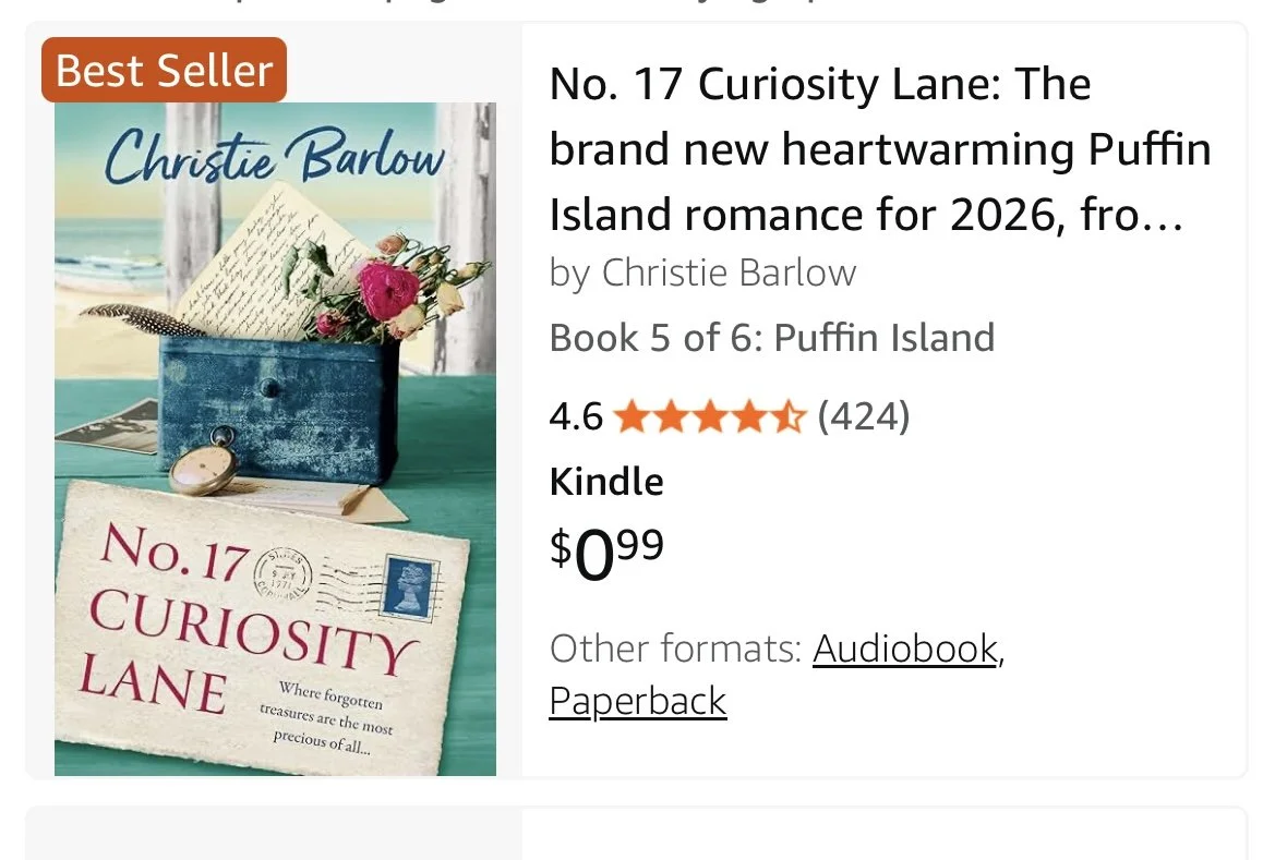 No 17 Curiosity Lane is officially a bestseller in the USA 
