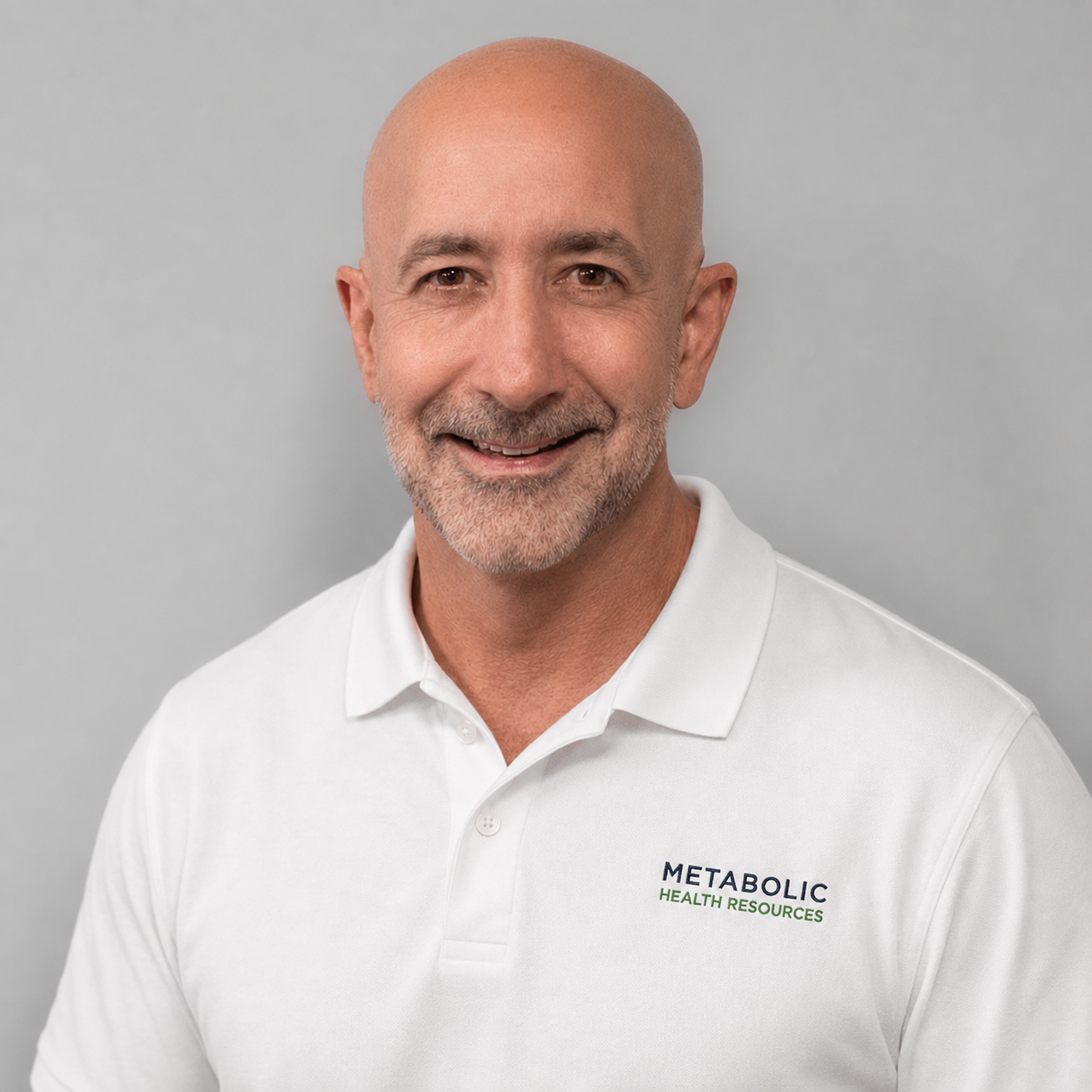 Jeff Fitzhugh in Metabolic Health Resources polo shirt