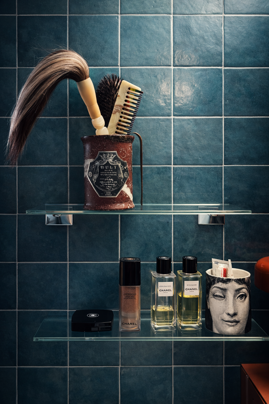 Human hair objects with varied textures and tones, material exploration by Vigo Leonarte