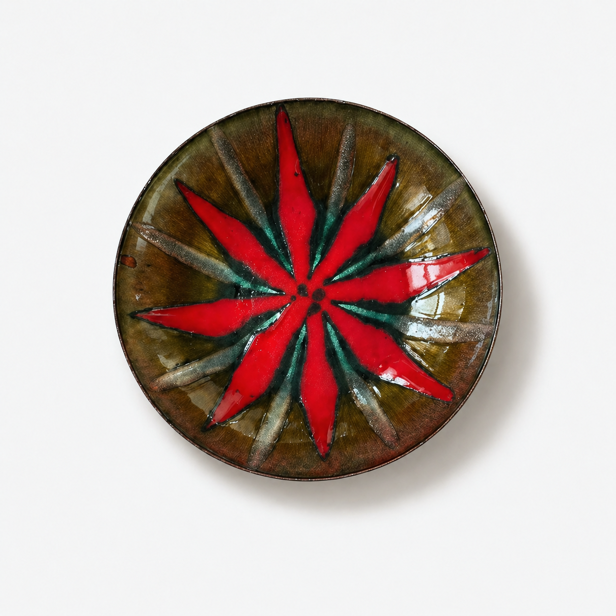 Studio Cellini copper enamel bowl