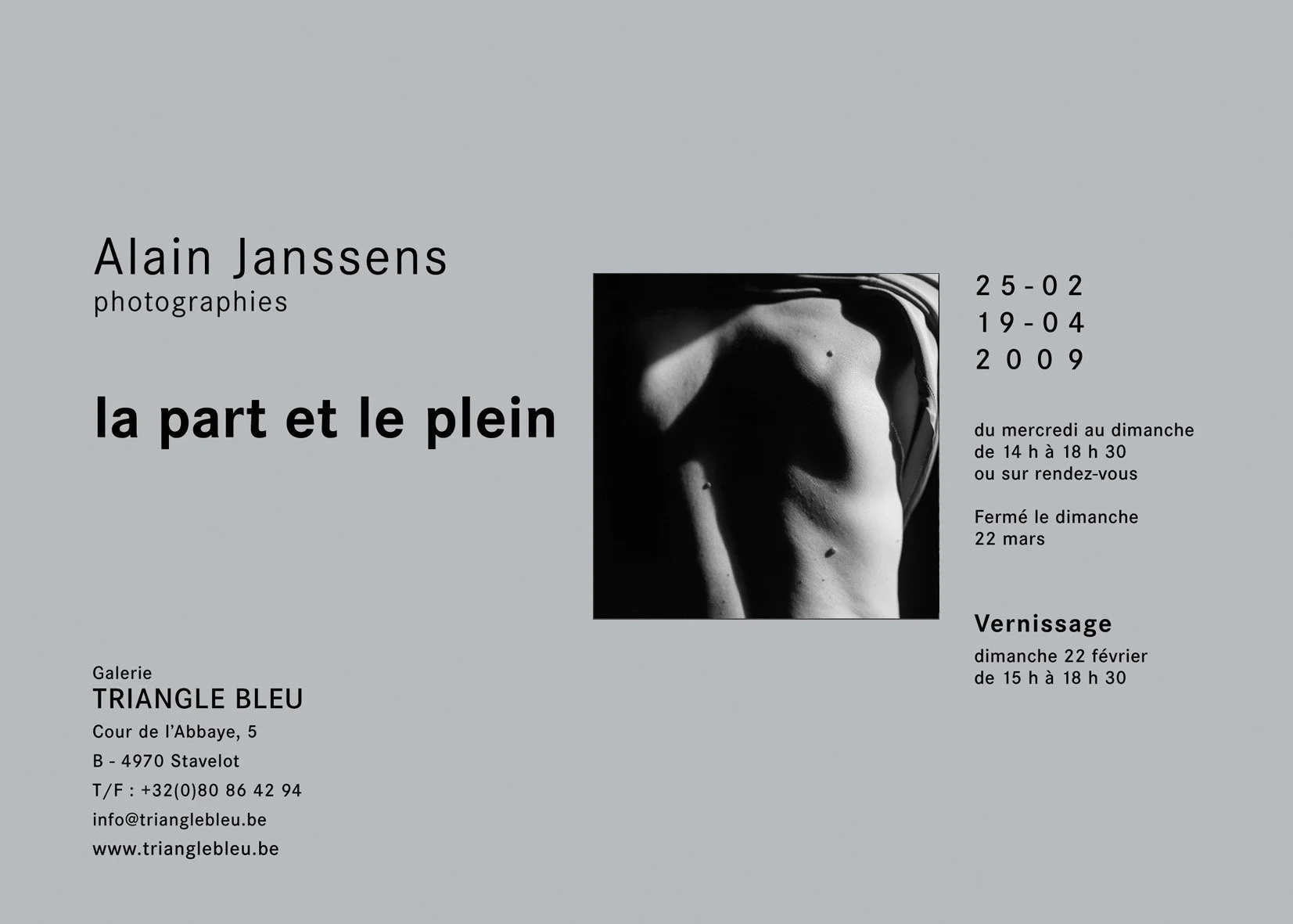 "La part et le plein" - JM Bodson, JM Wynants