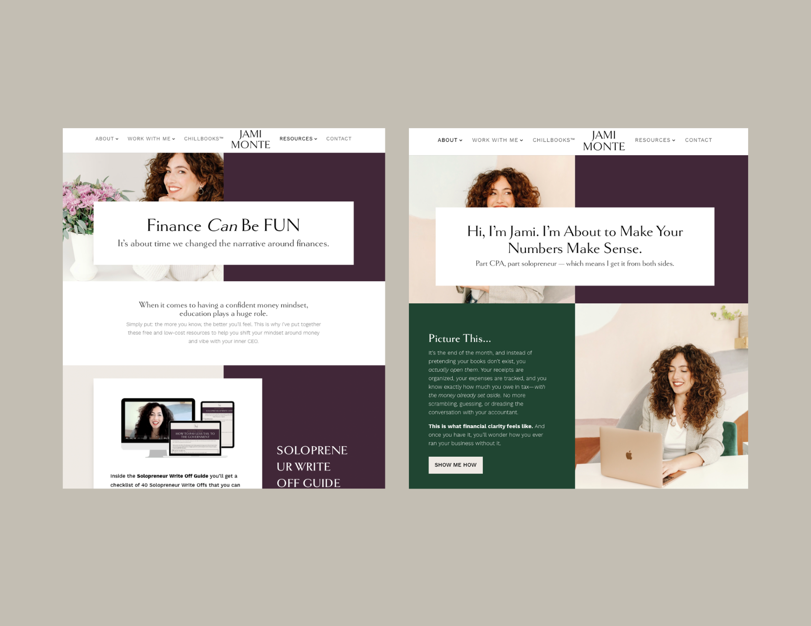 Jami Monte Website pages.png