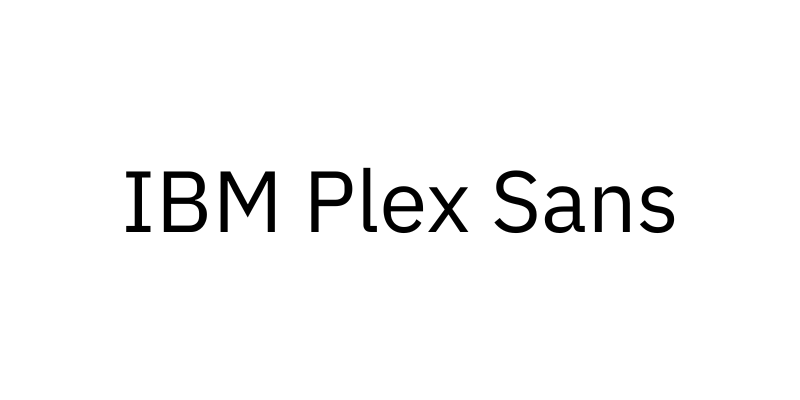 IBM Plex Sans