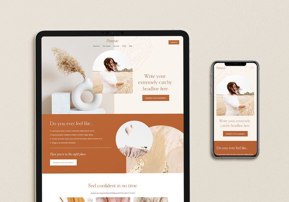 Pampas - for Services &amp; Courses