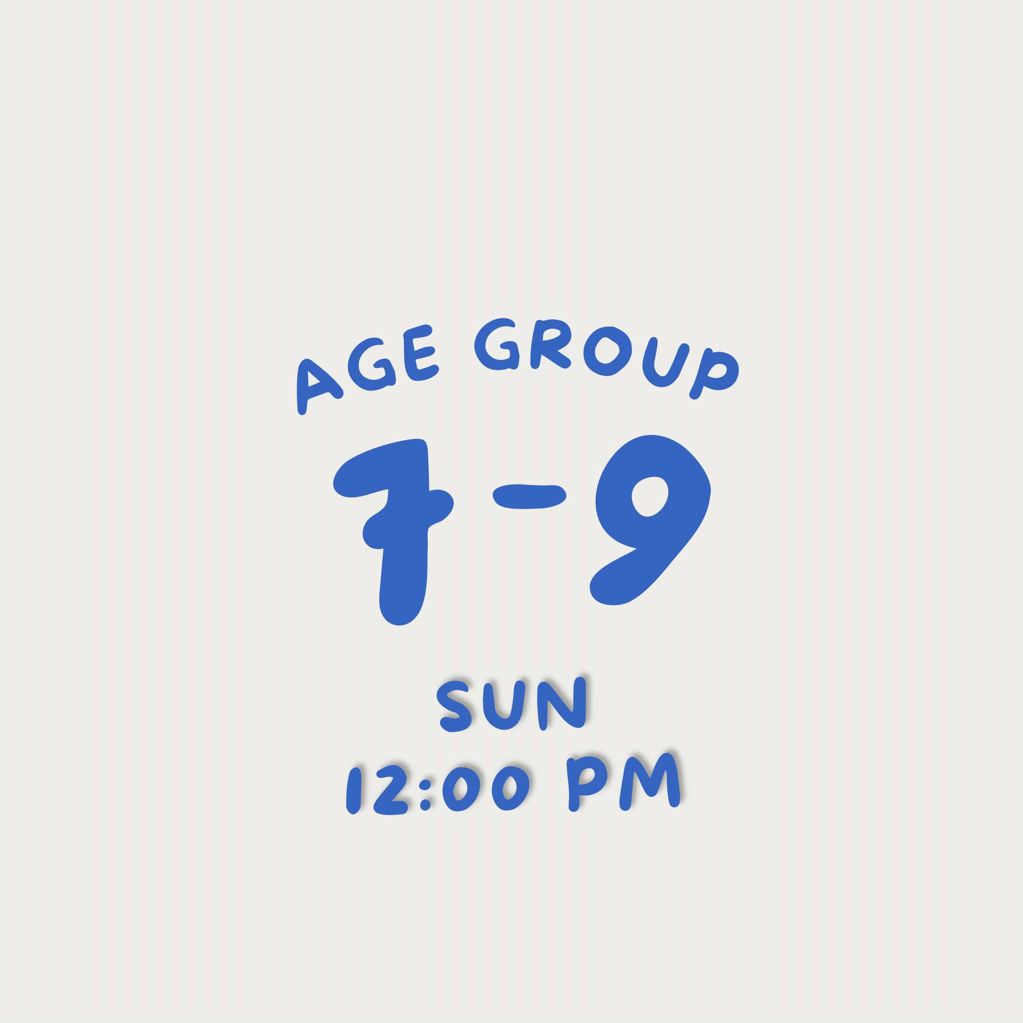 Ages 7-9 Sun