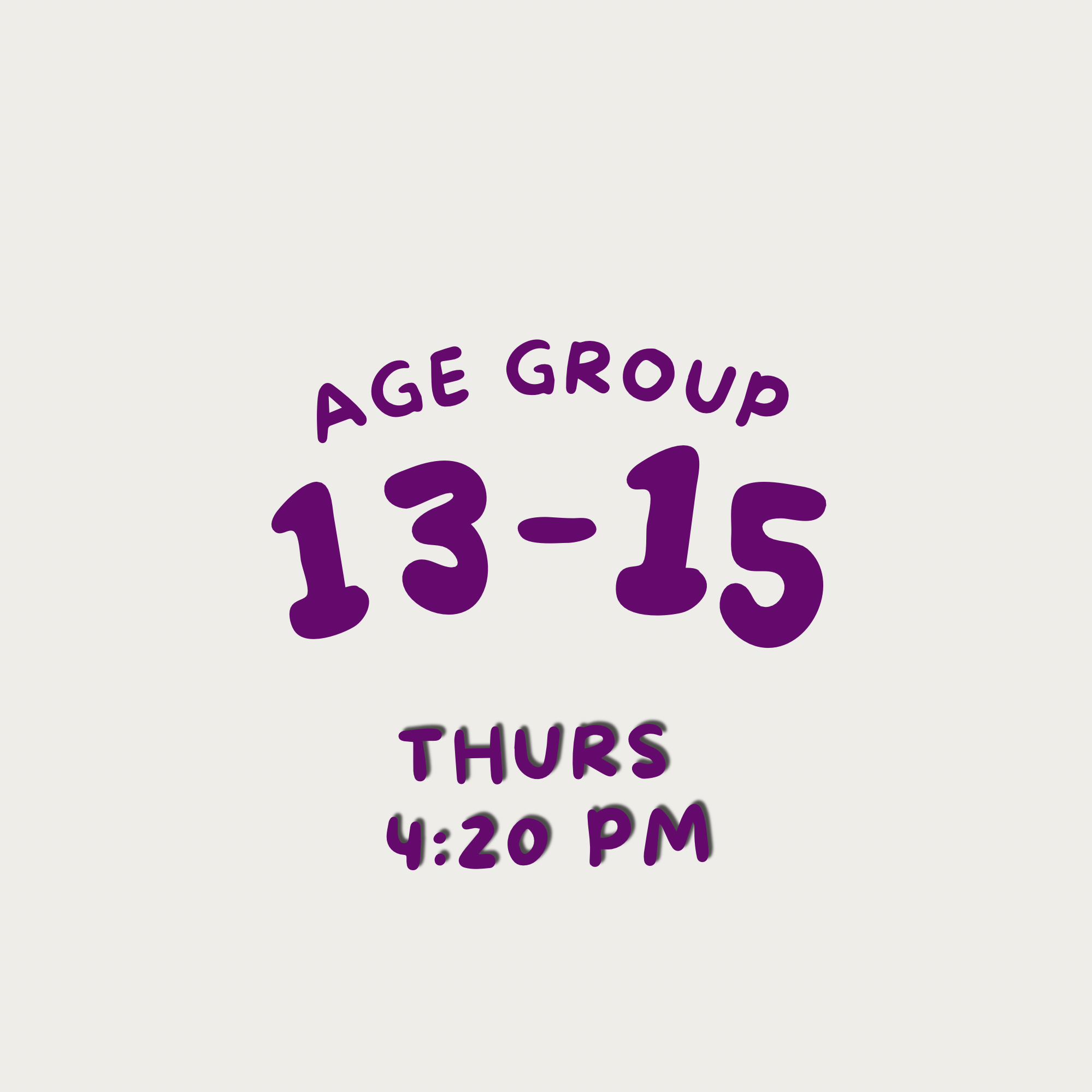 Ages 13-15 Thurs.