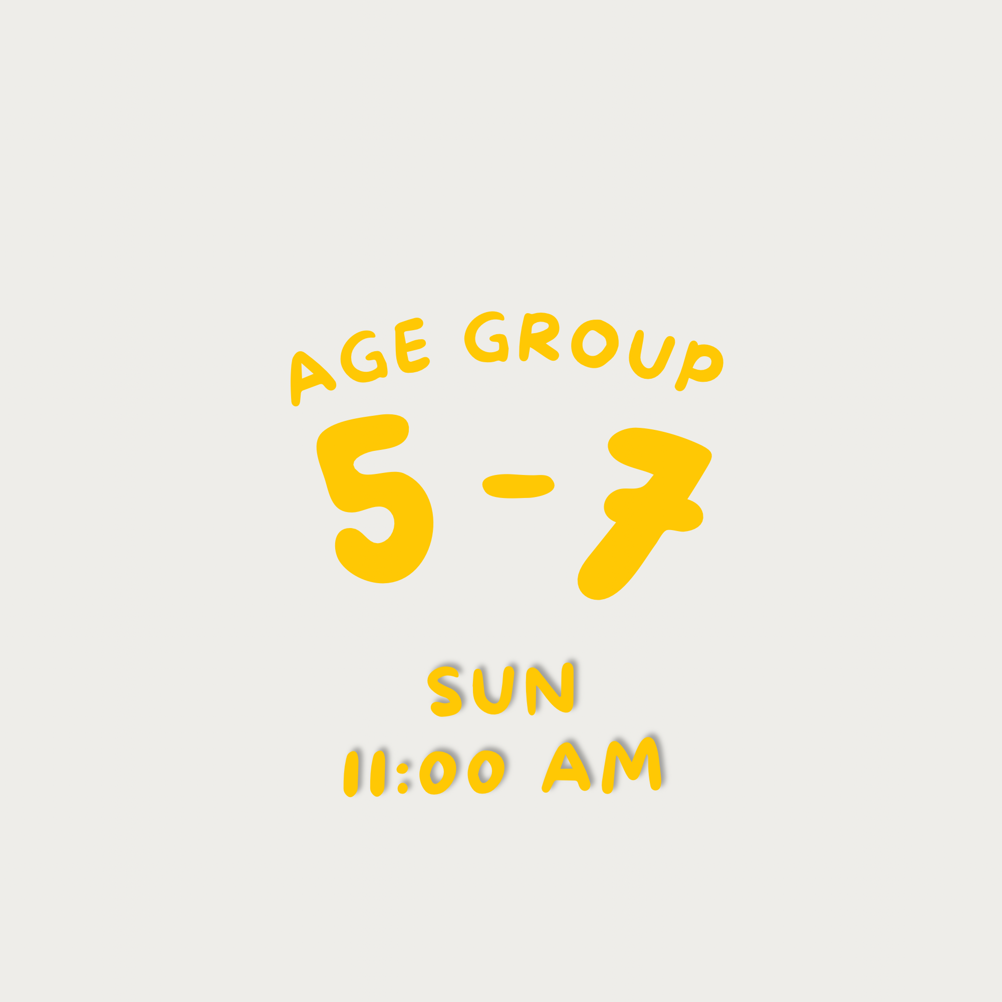 Ages 5-7 Sun.