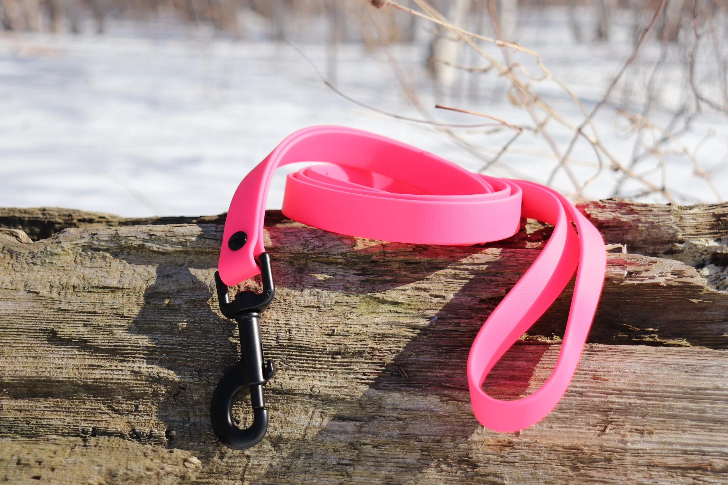 Laisse simple - Rose Néon