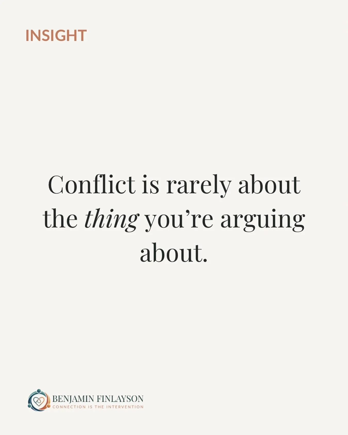 The argument isn&rsquo;t always the story. It&rsquo;s often a symptom: fear, unmet needs, past wounds, or unspoken feelings showing up.

Reflection Prompt: What&rsquo;s the deeper emotion beneath my conflicts this week?

💡 Understanding the &ldquo;w