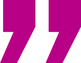 Purple quotation marks