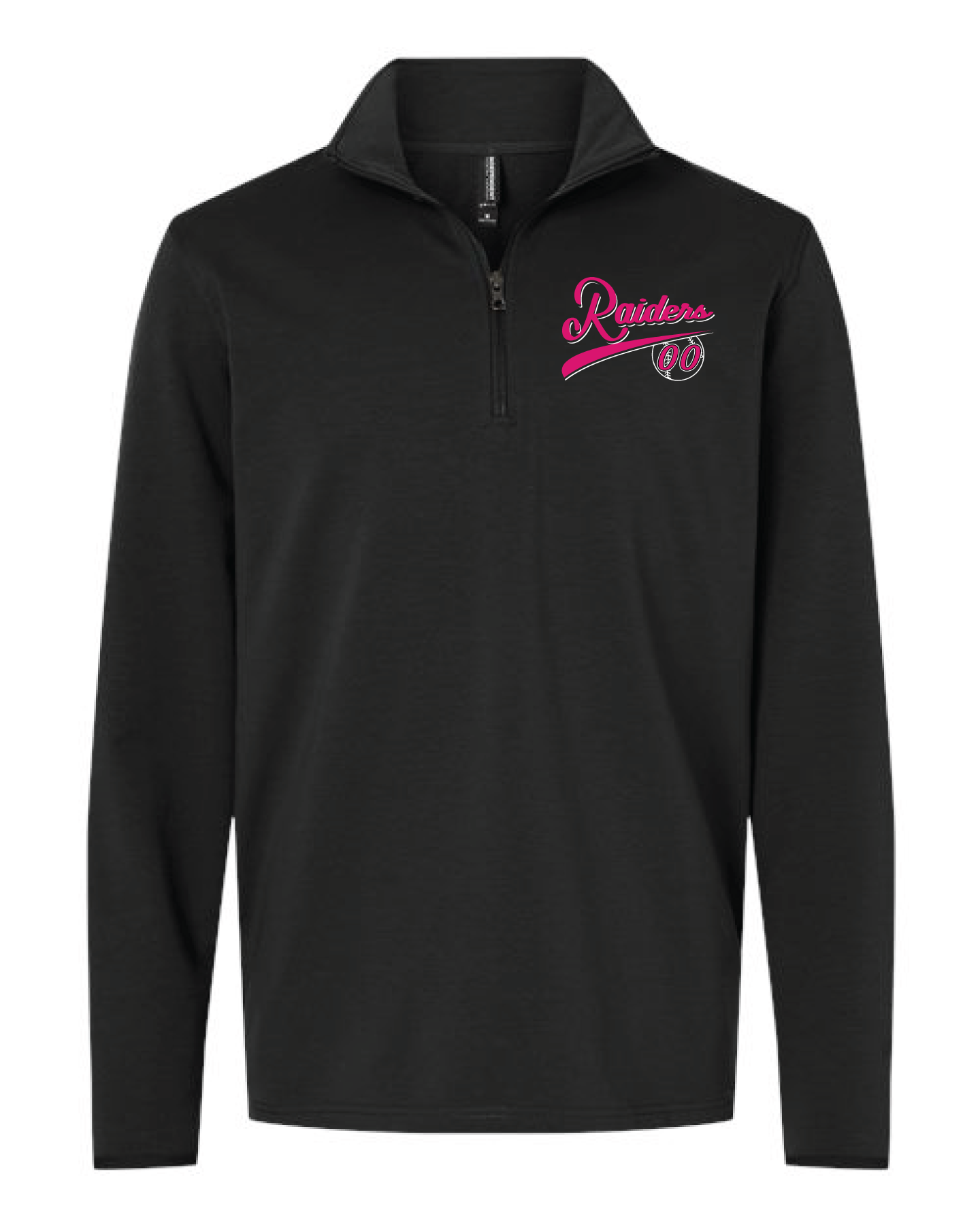 RAIDERS SOFTBALL QUARTER-ZIP PERFORMANCE SHIRT