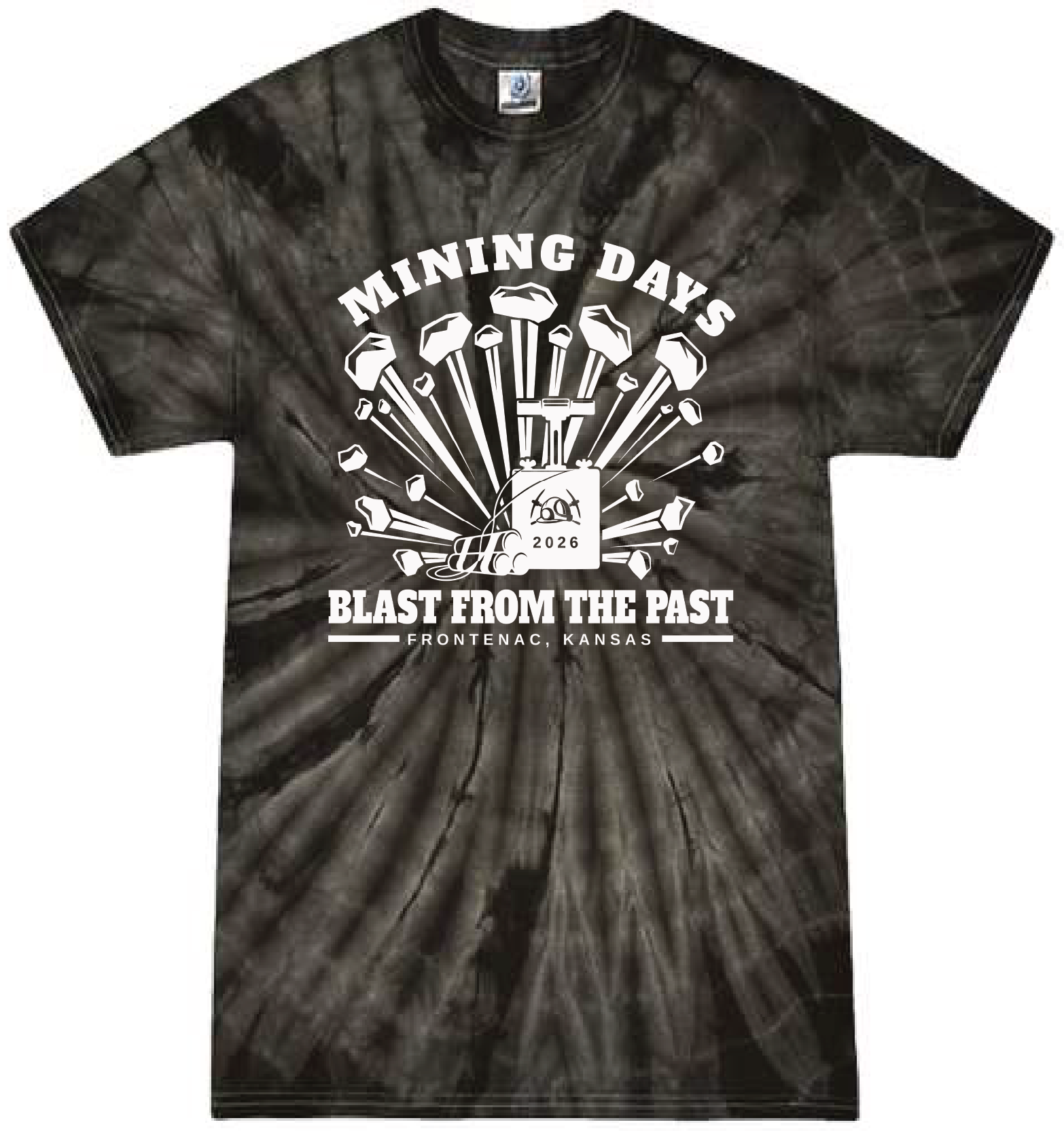 2026 Frontenac Mining Days Tie-dye T-shirts - Youth