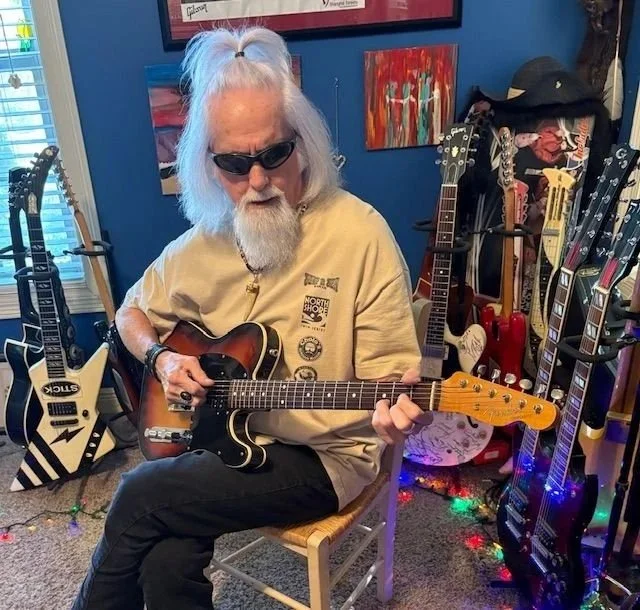 Jamming at my TTM Studio in Mississippi.