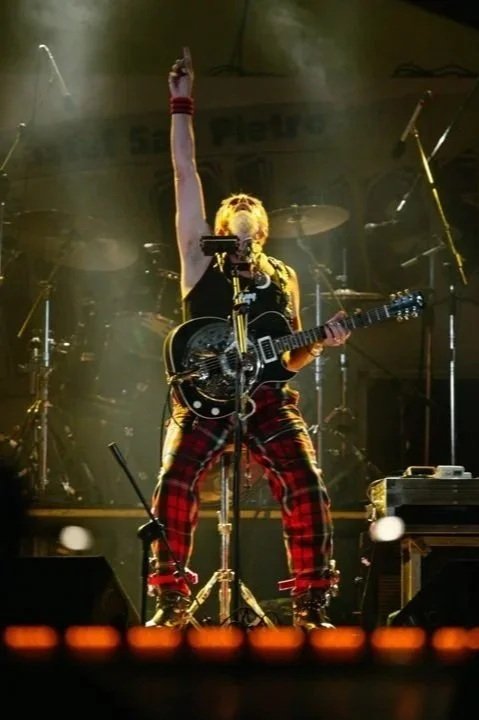 Preaching the Good news at a Blues Festival in Bologna, Italy