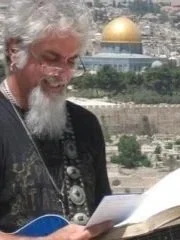 Reading scripture atop The Mount Of Olives