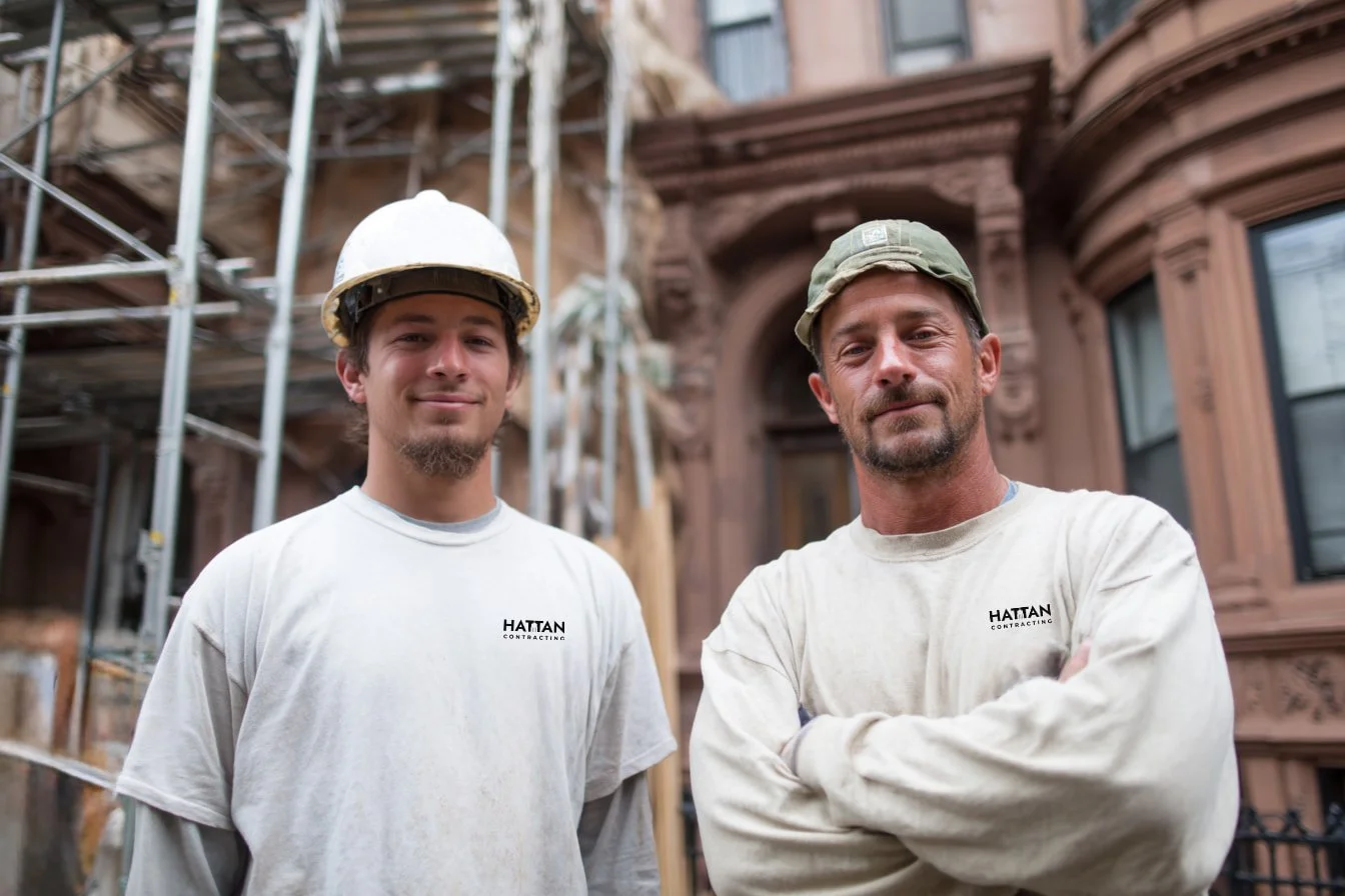 Hattan Contracting licensed general contractor crew, Brooklyn brownstone renovation and construction NYC