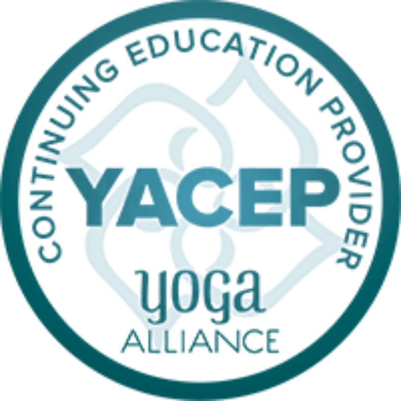 YACEP Logo zeigt, dass Stella Rise und Anna-Sophia offiziell Yoga Allianz Education Provider sind