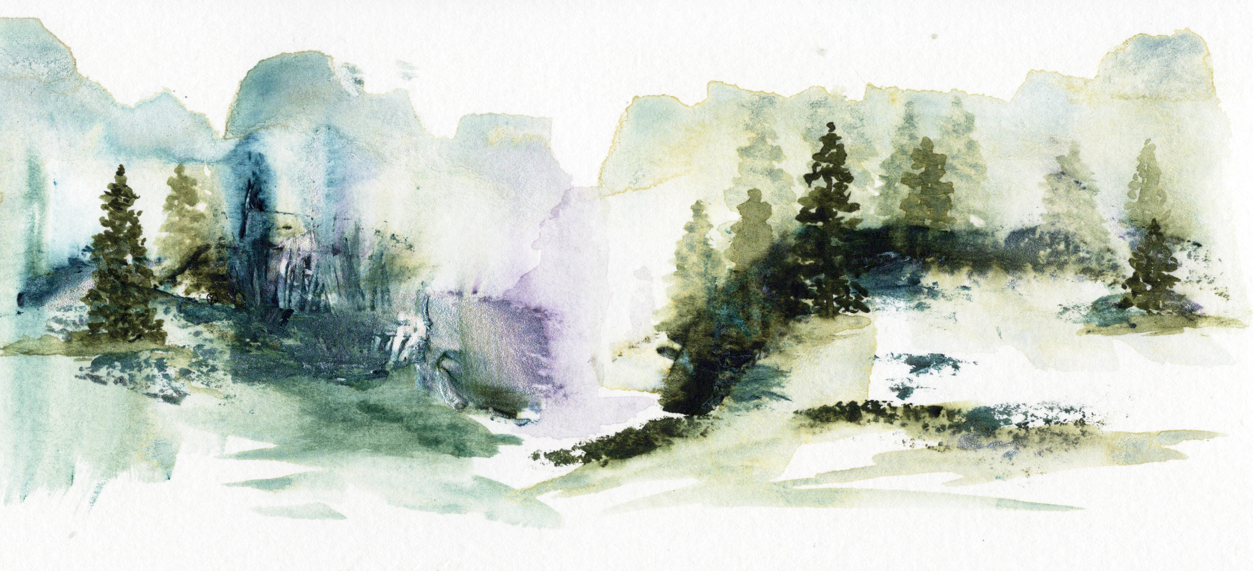 Where the Woods Give Way - 10"x7" - prints available
