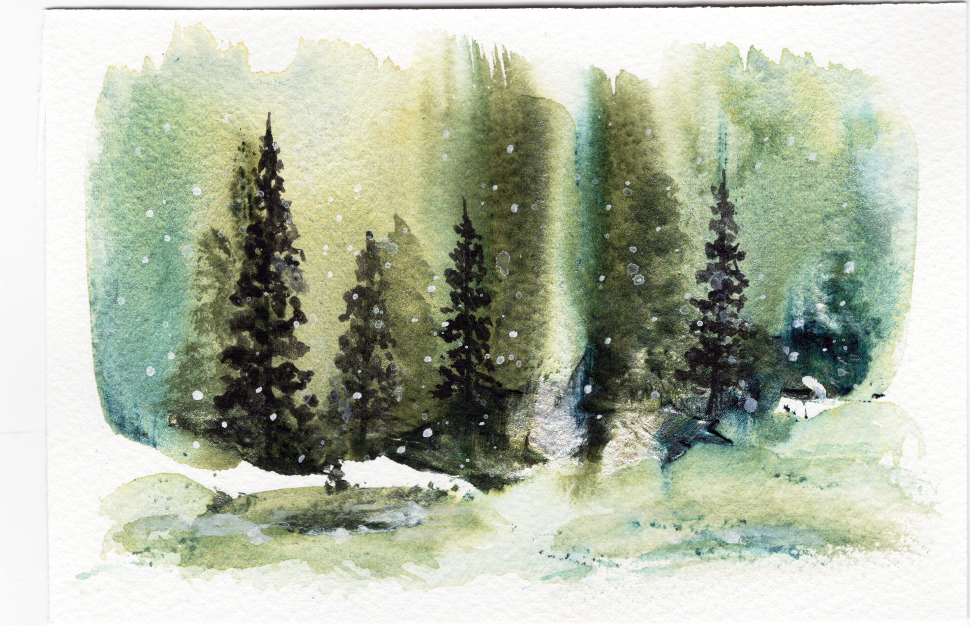 Where Snow Falls - 10"x7" - prints available

