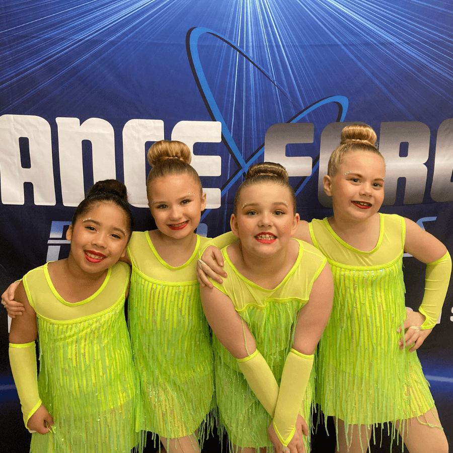Group of dancers performing at Crazy Moves Dance Studio in Emmett, MI