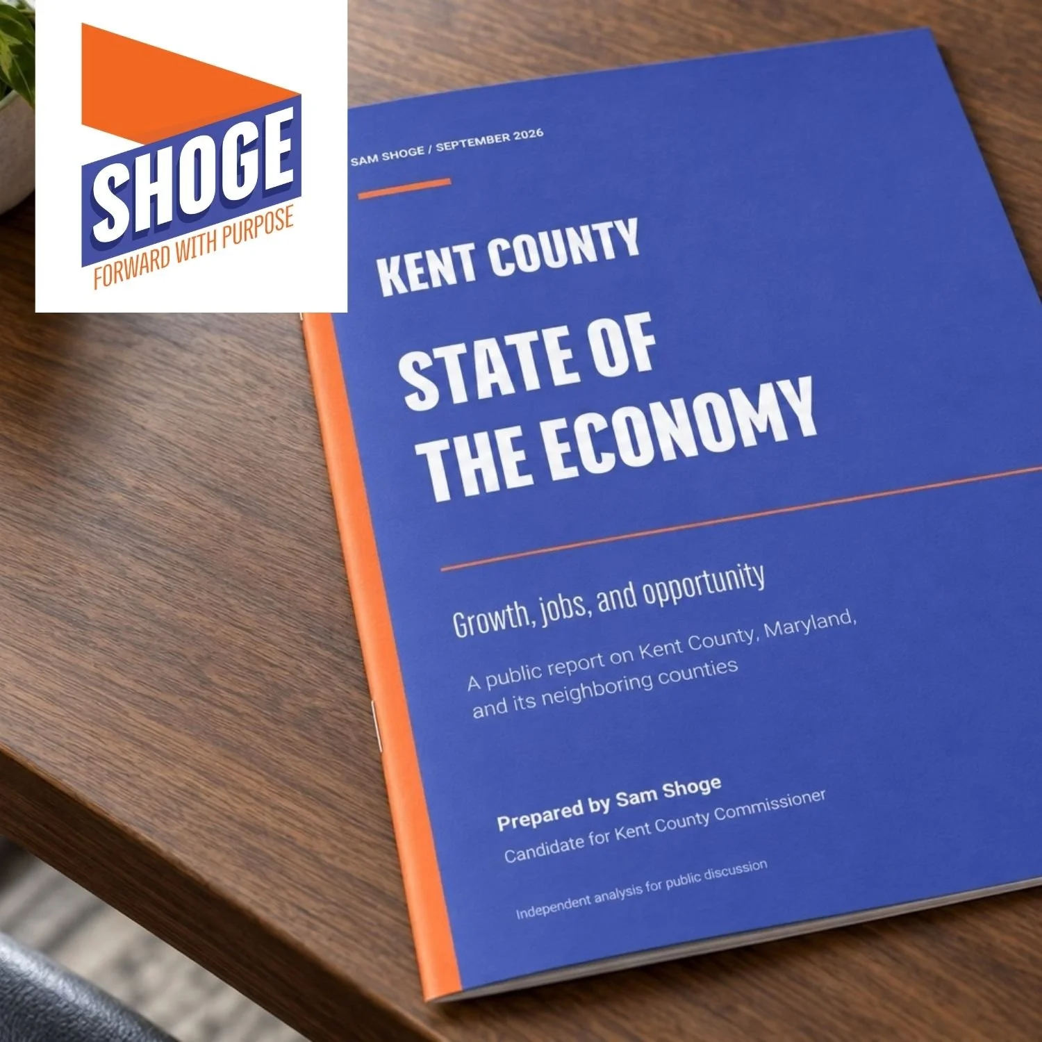 Shoge publishes Kent County economy report, calls for greater accountability on growth and jobs