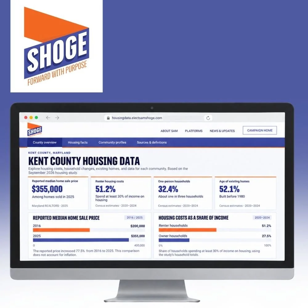 Sam Shoge publishes Kent County Housing Data Dashboard