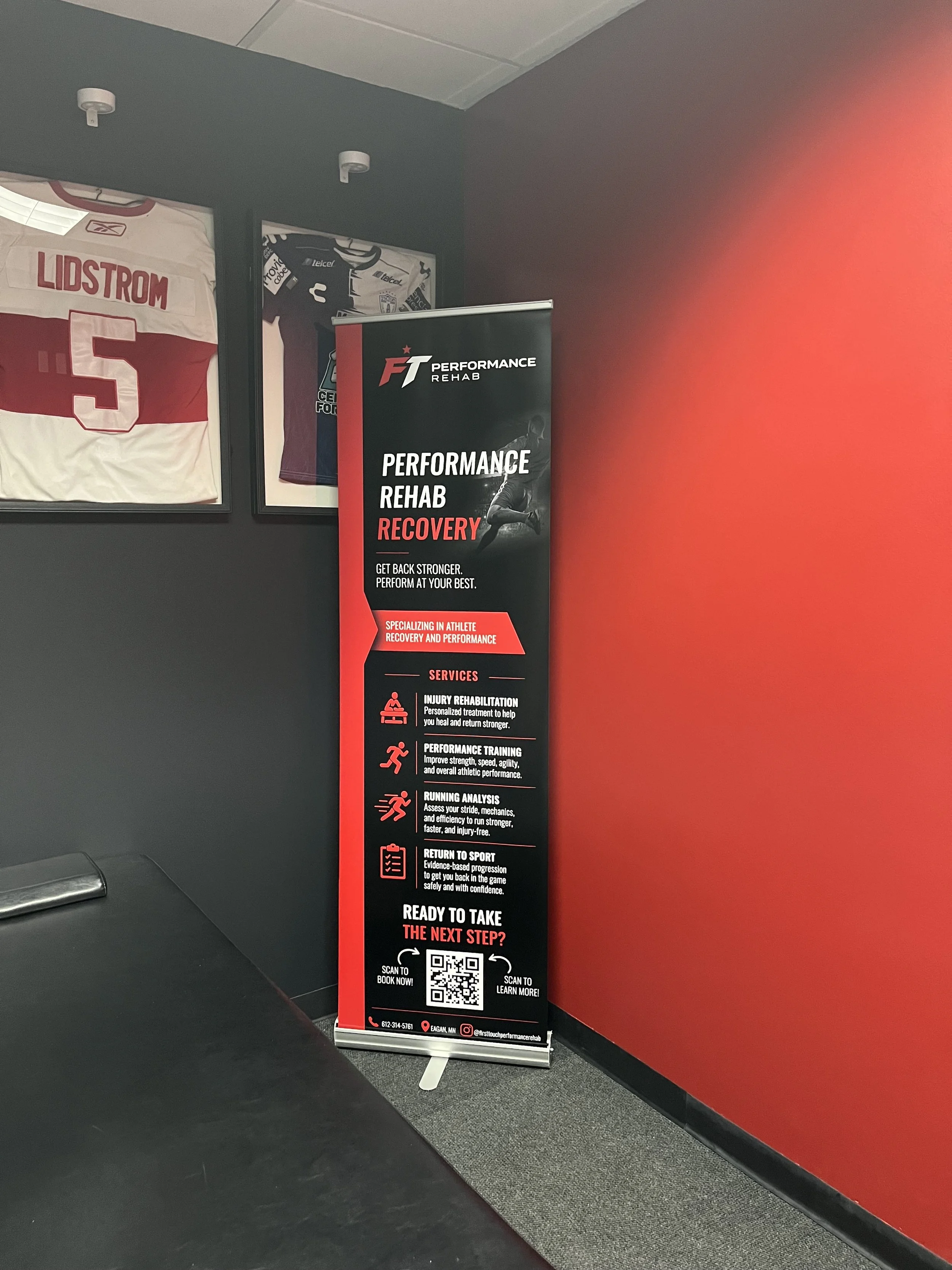 Sports physical therapy and performance banner in Eagan, MN