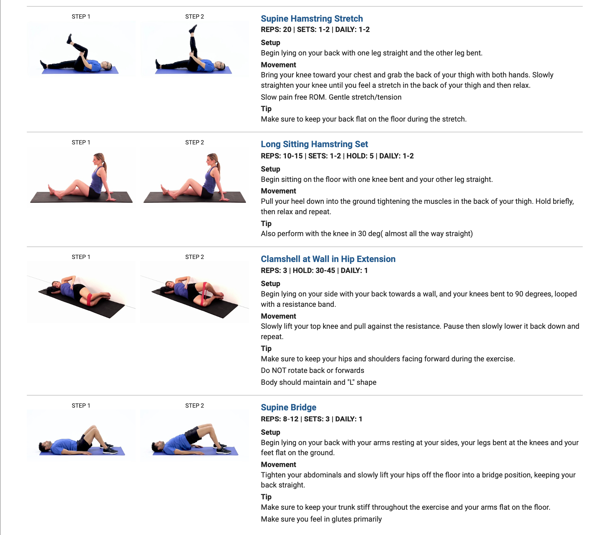 Hamstring Rehab Exercises for athletes in Eagan, MN at First Touch Performance Rehab