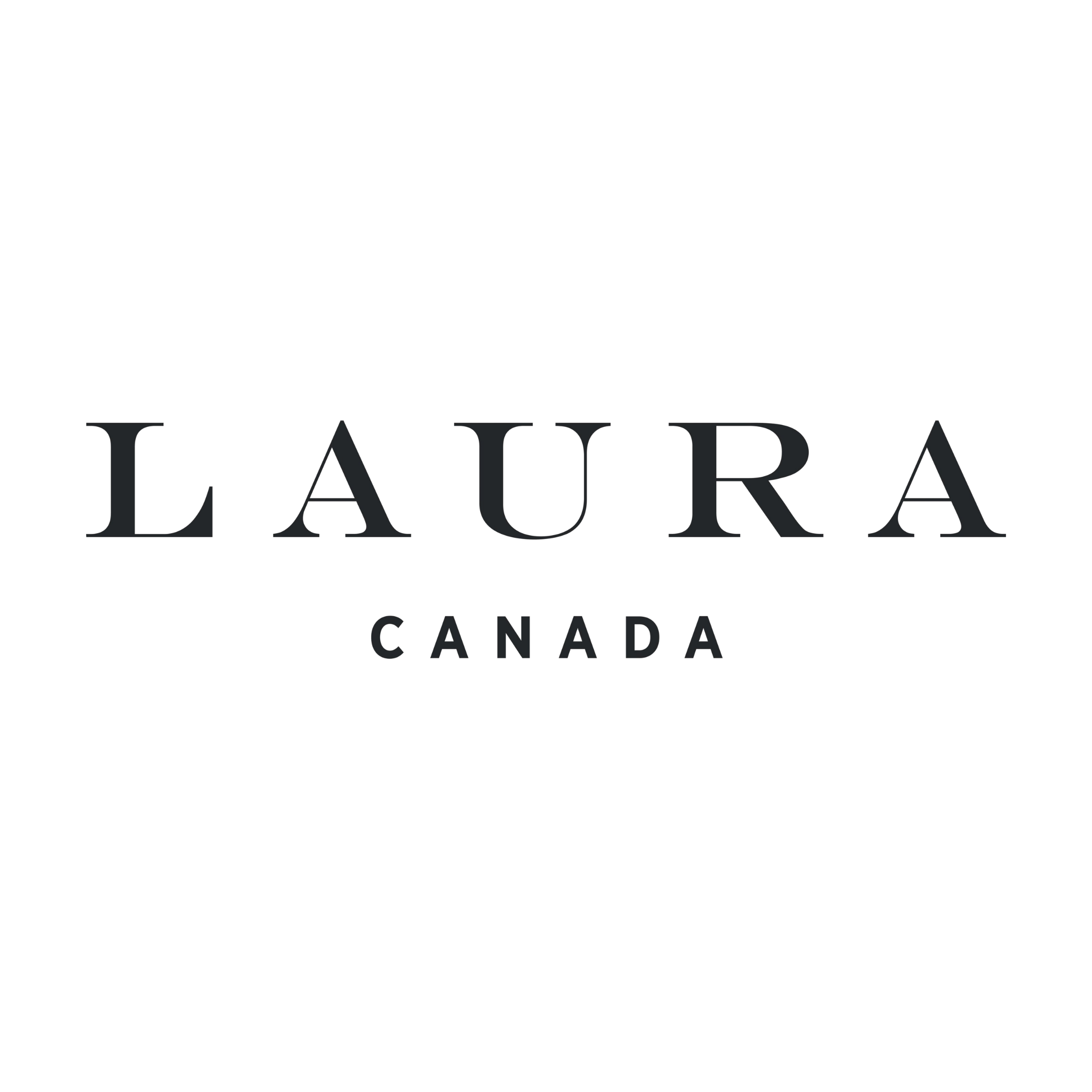 Black logo with a mountain-like icon and the text 'L'AURORE' and 'CANADA'