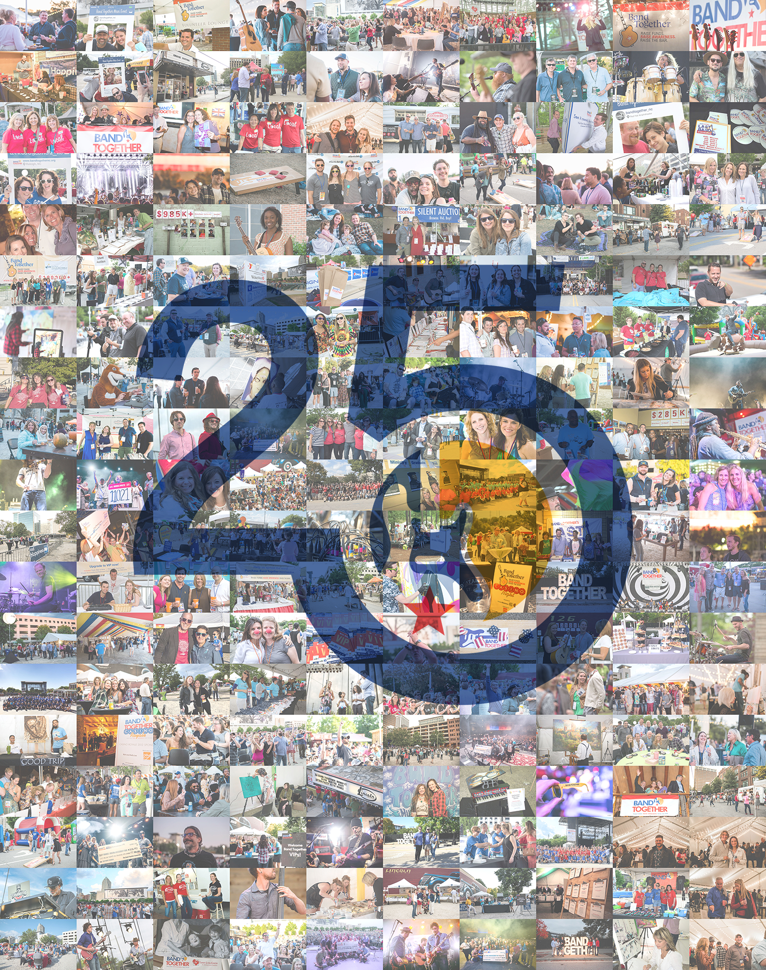 Band Together 25th Anniversary Mosaic Poster