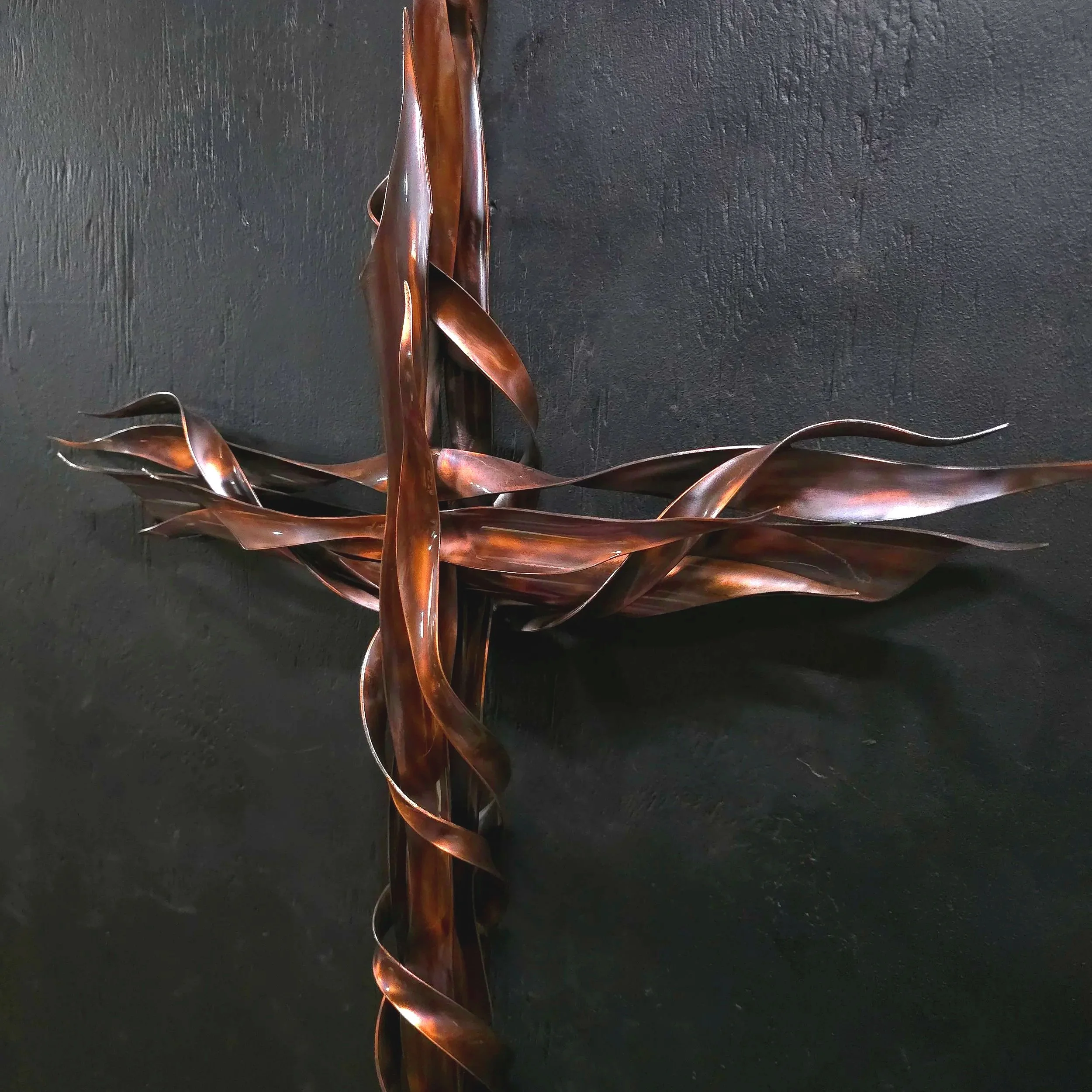 copper-cross-2090-antique-finish-side-view