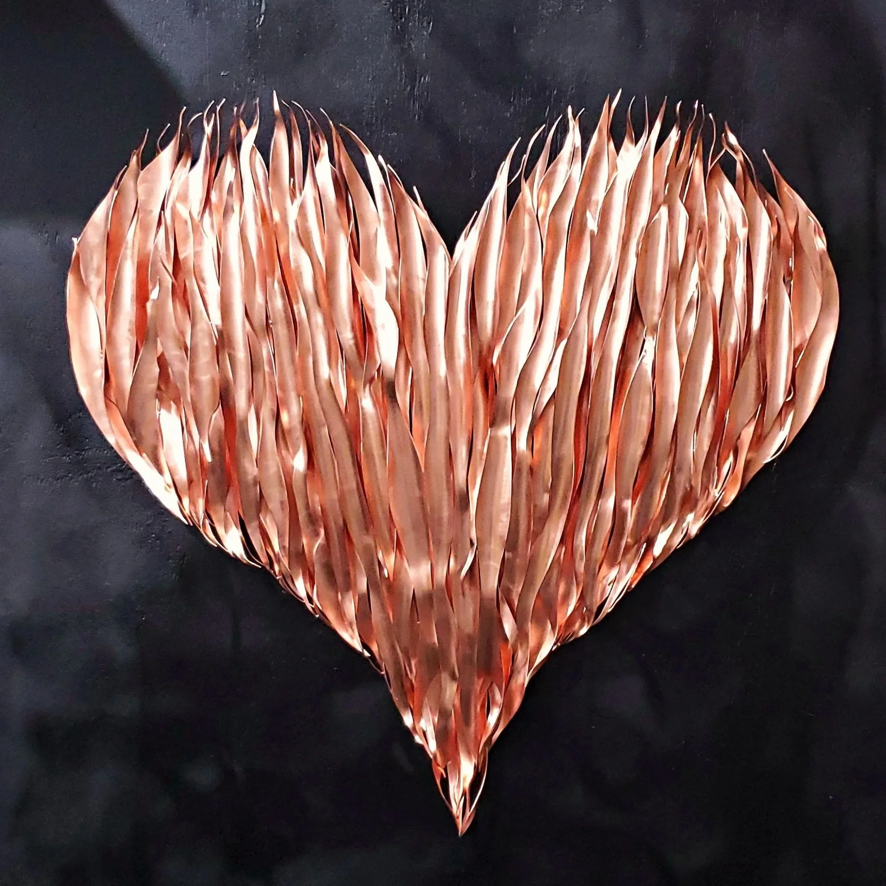 Copper Flame Heart #.1919
