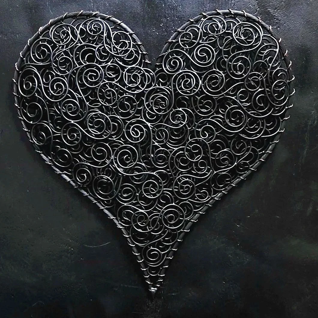 Crazy In Love Copper Coil Heart #.1584