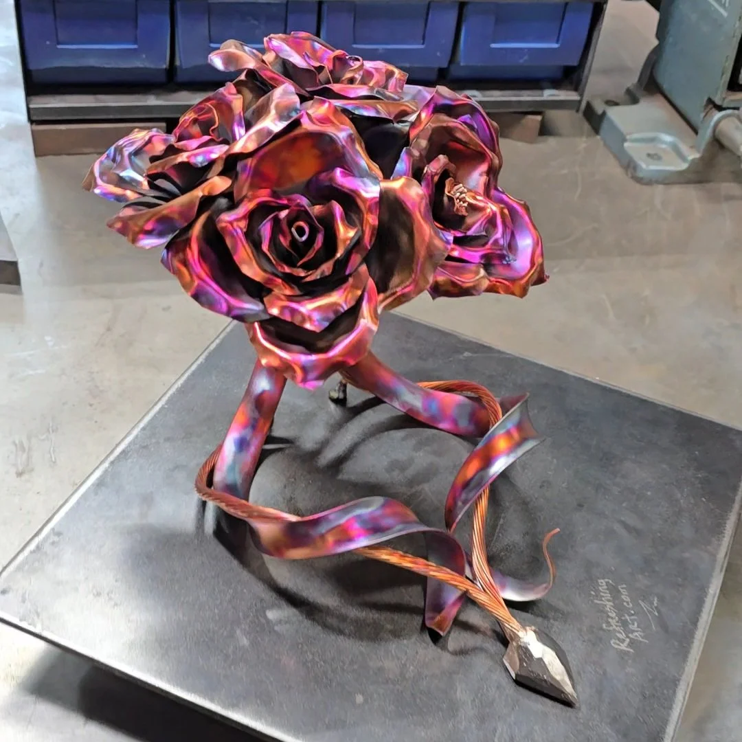 Family Bouquet Copper Roses #.1668