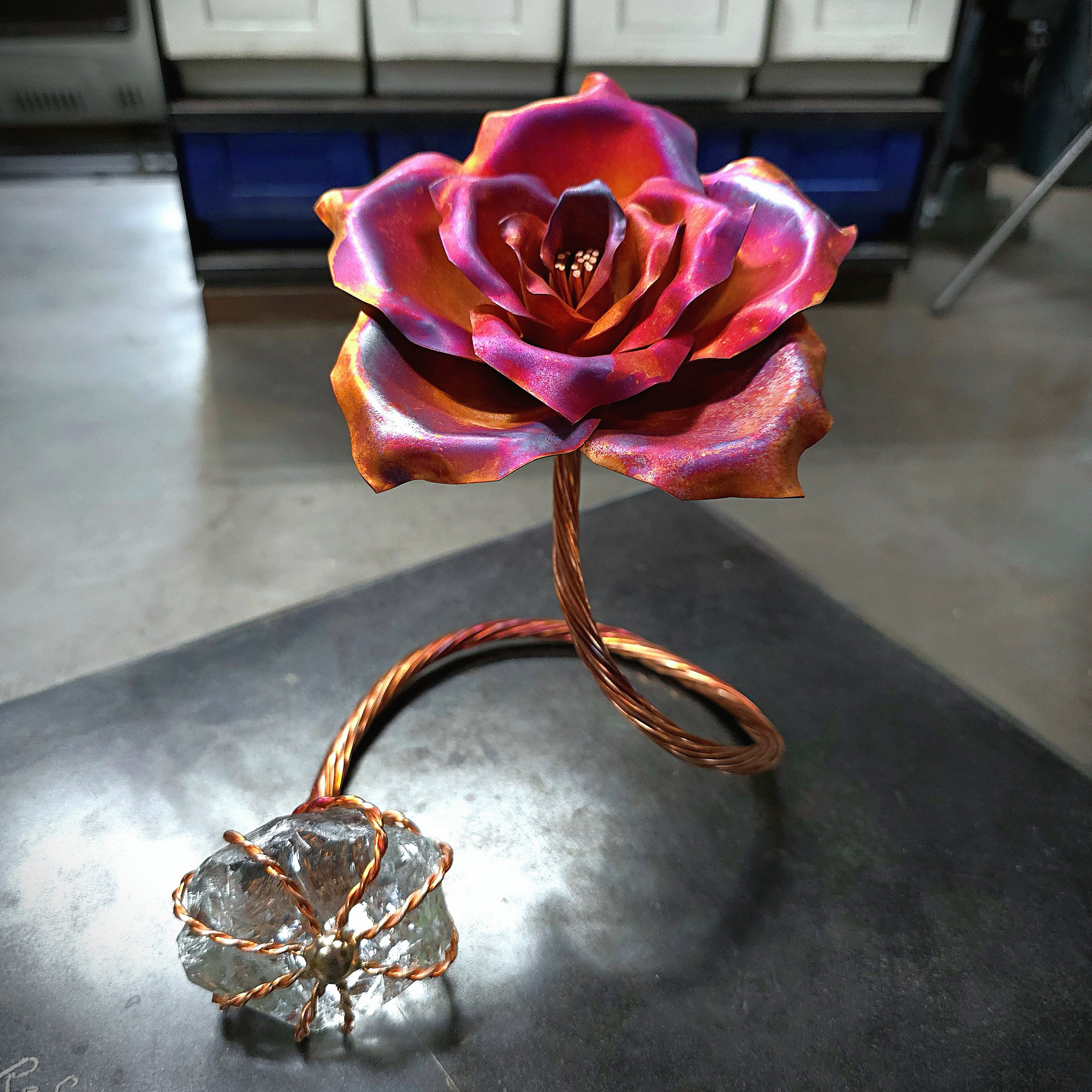 Infinity Copper and Crystal Rose #.1989